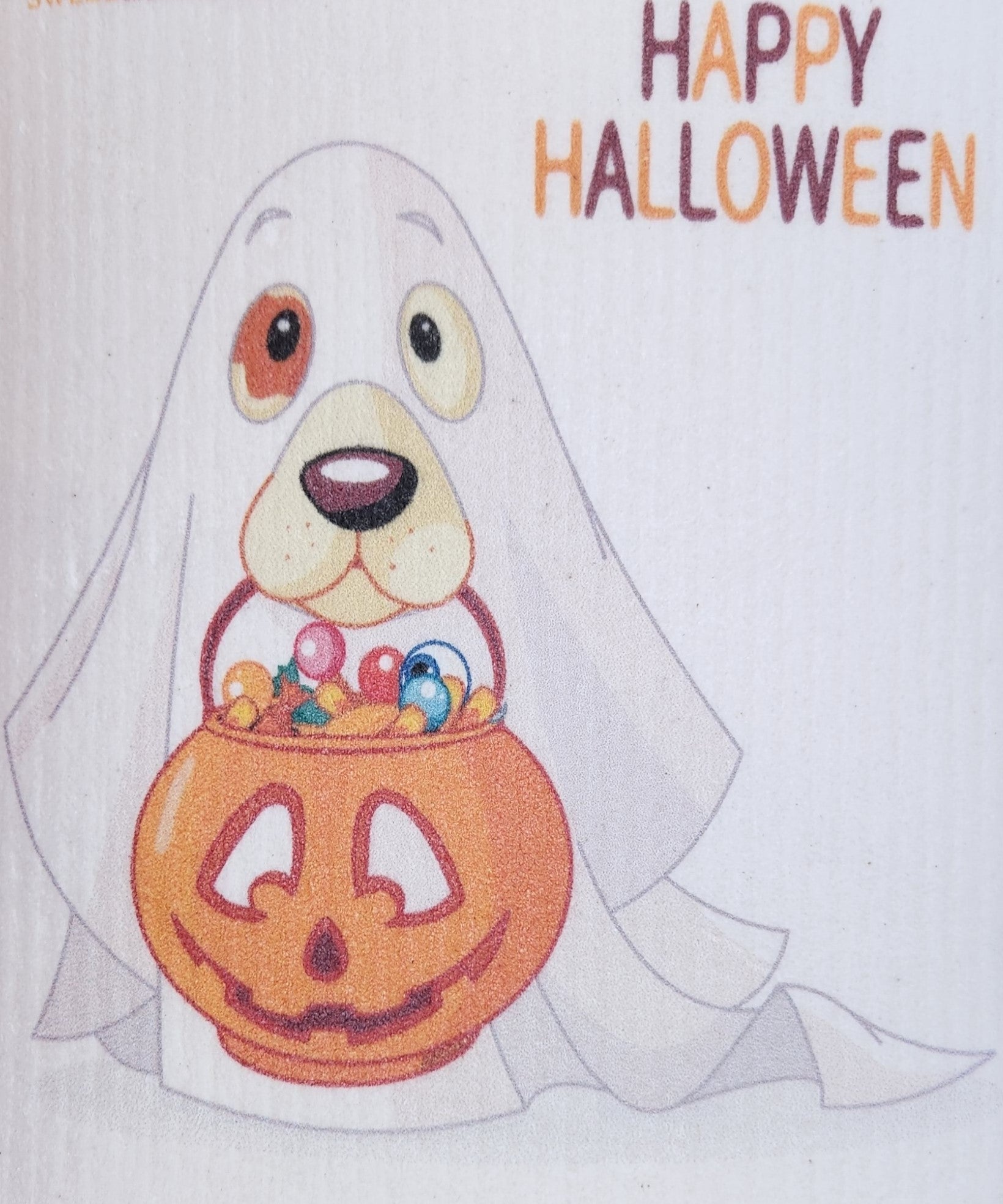 Swedish Dishcloth- Halloween - Wiggle & Ding