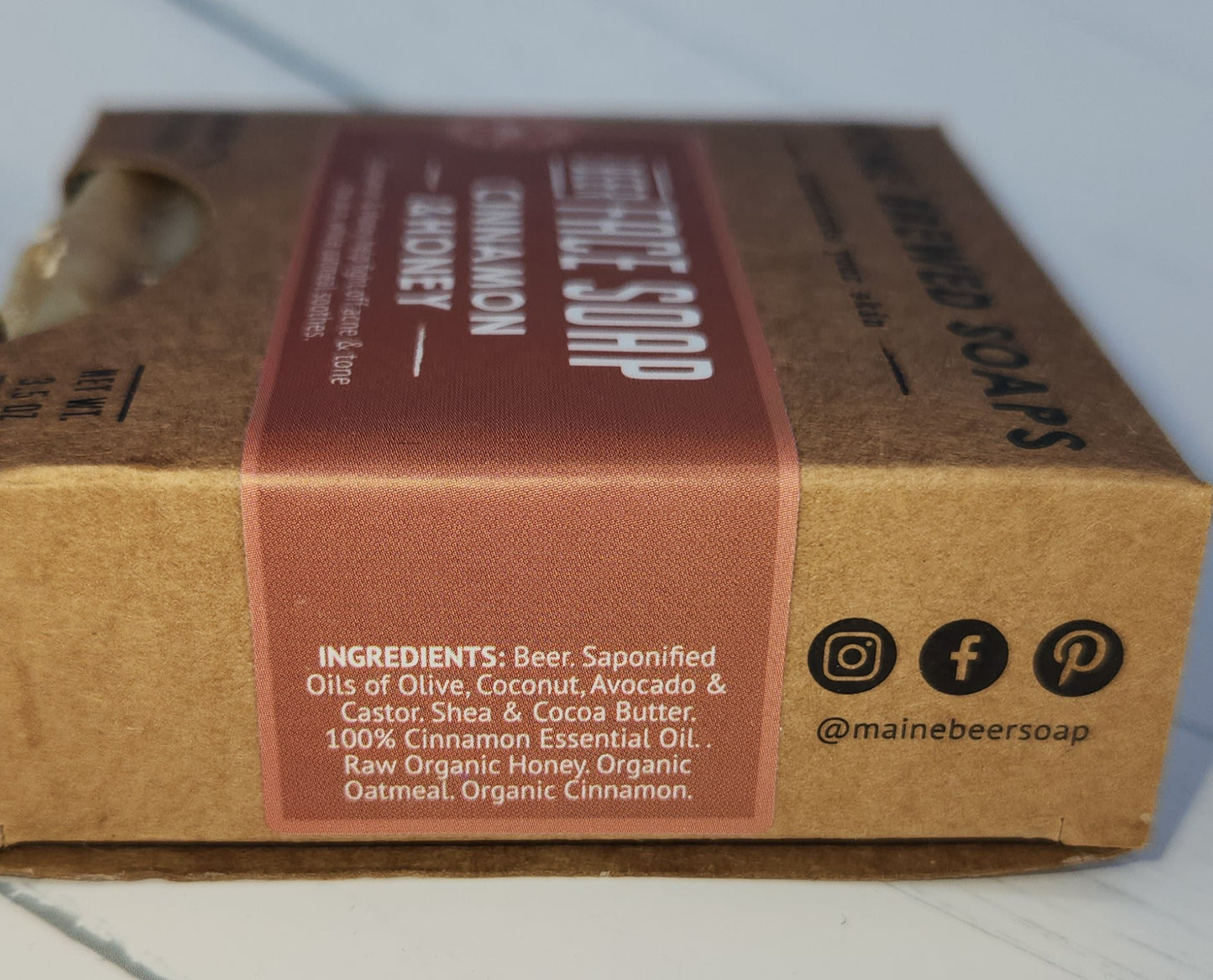 Cinnamon & Honey Beer Face Soap - Wiggle & Ding