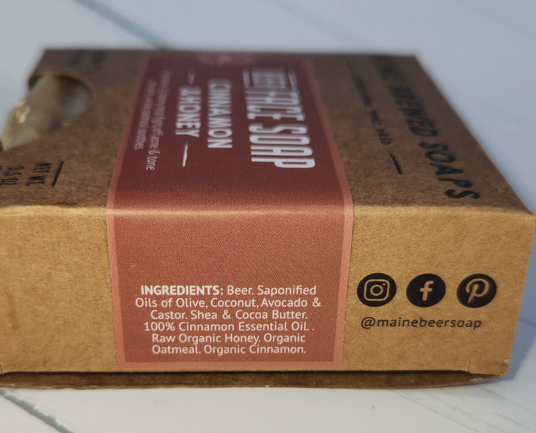 Cinnamon & Honey Beer Face Soap - Wiggle & Ding