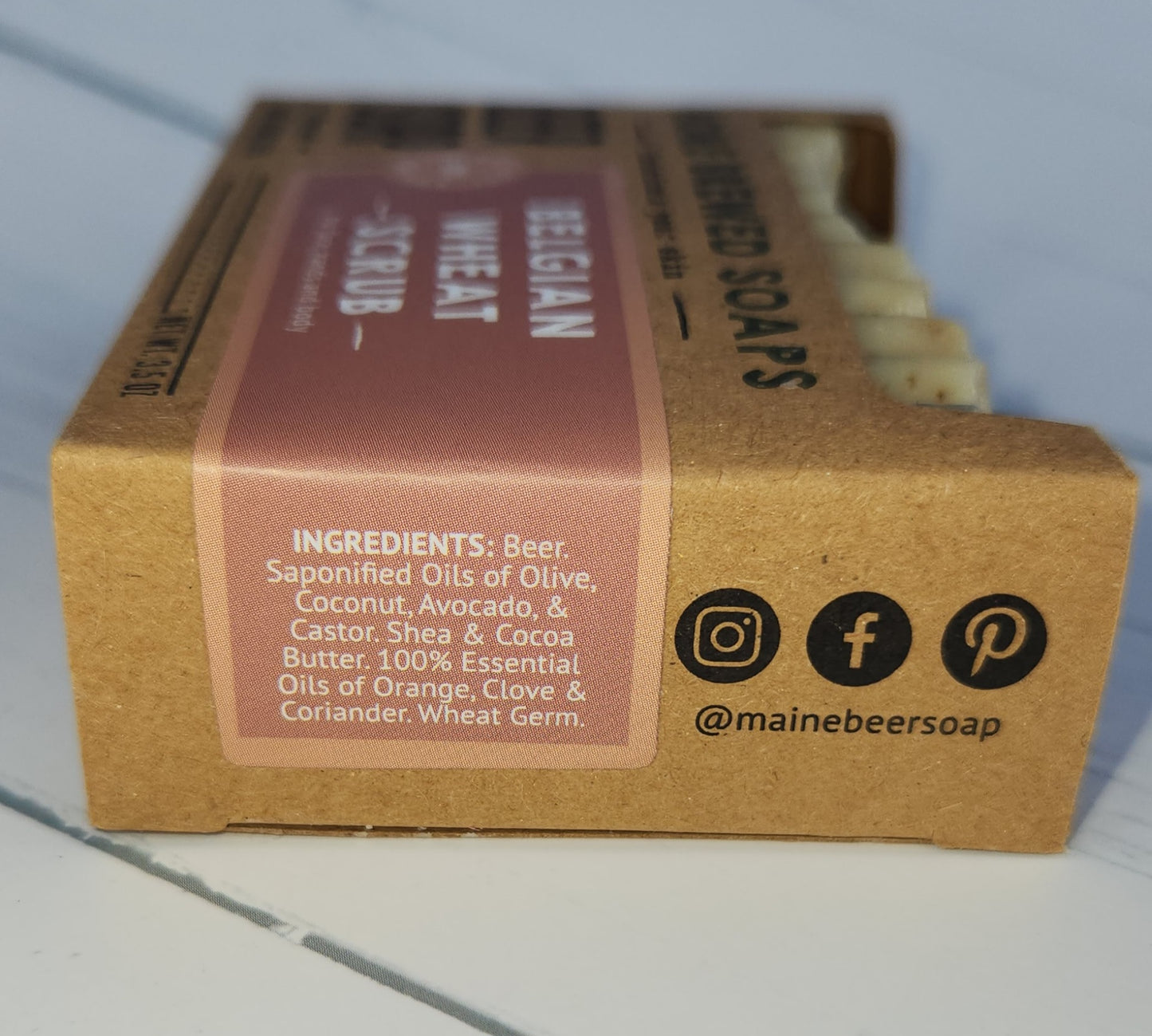 Belgian Wheat Scrub Beer Soap - Wiggle & Ding