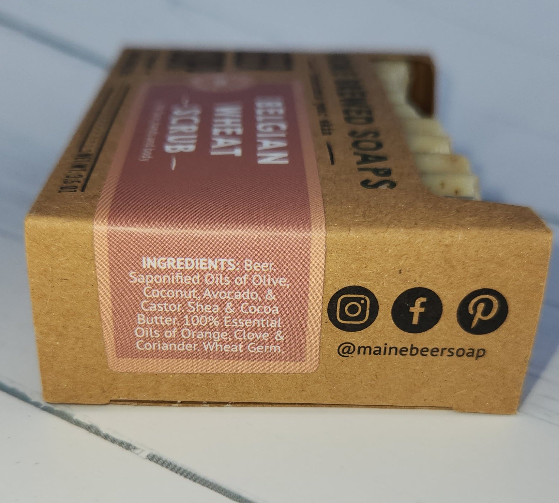 Belgian Wheat Scrub Beer Soap - Wiggle & Ding