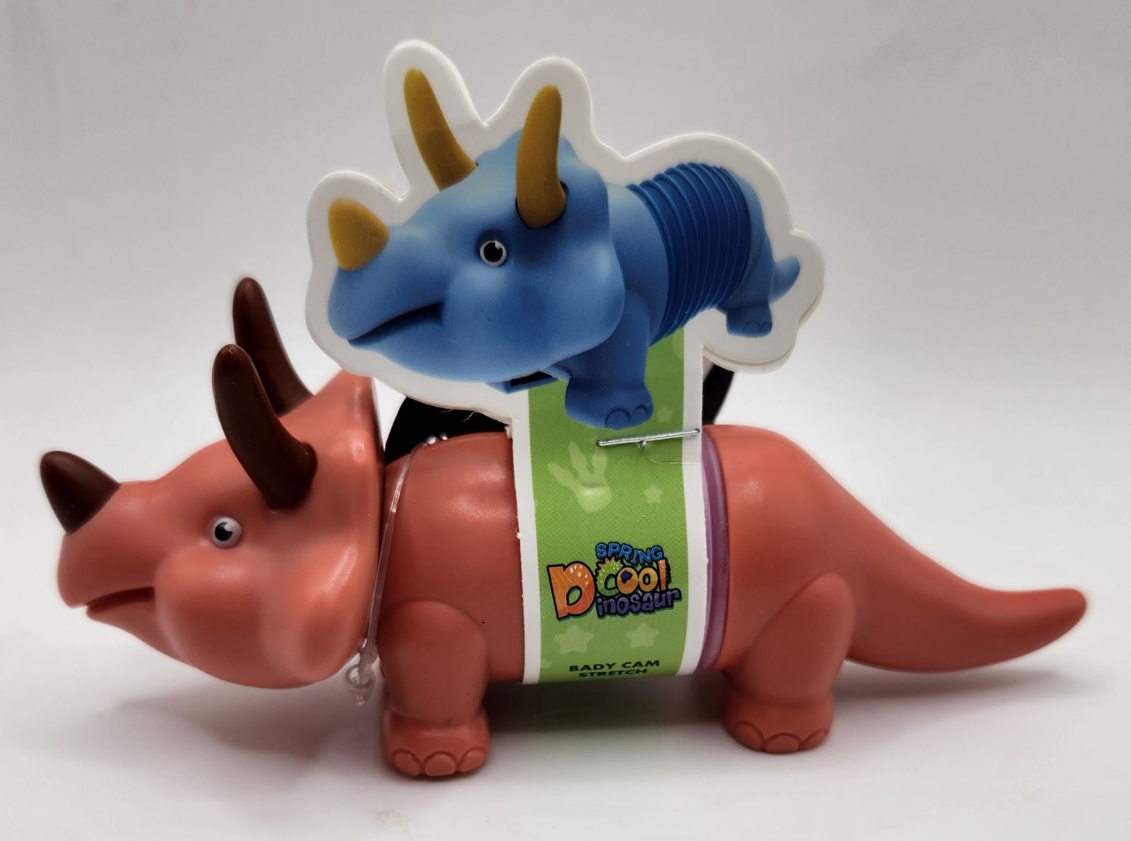 LED Dino- Triceratops - Wiggle & Ding