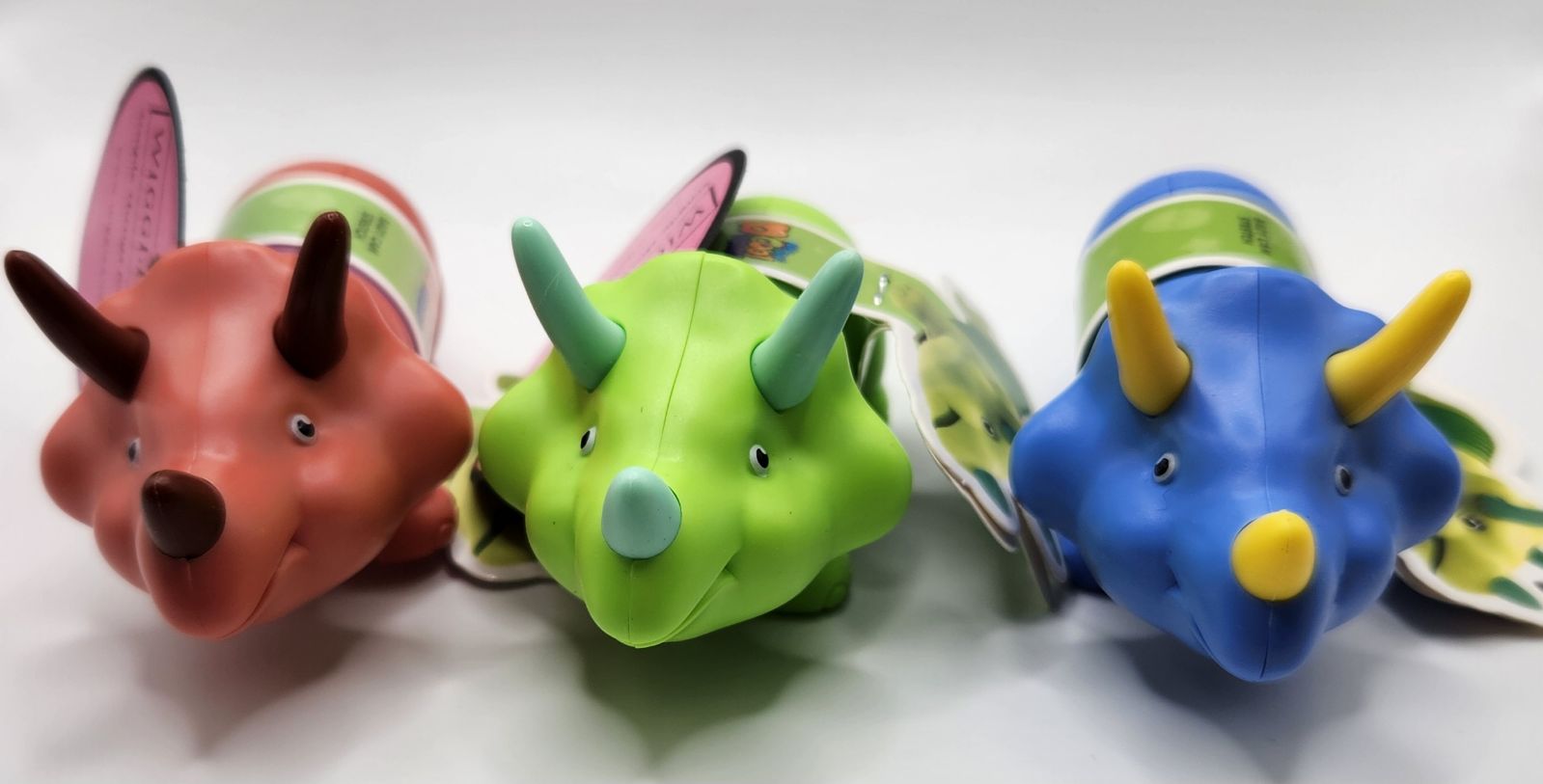 LED Dino- Triceratops - Wiggle & Ding