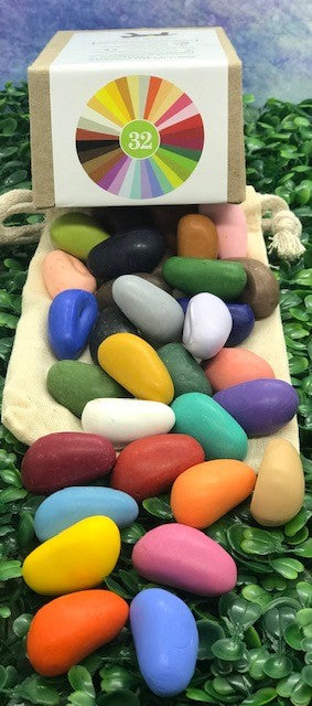 Crayons-ROCKS! Let's Play with ROCKS *Handmade, Draw, Write, Smile while we Create, Train, Sustain! (100% Handmade Soy) - Wiggle & Ding