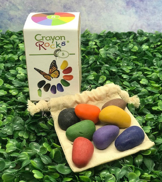 Crayons-ROCKS! Let's Play with ROCKS *Handmade, Draw, Write, Smile while we Create, Train, Sustain! (100% Handmade Soy) - Wiggle & Ding