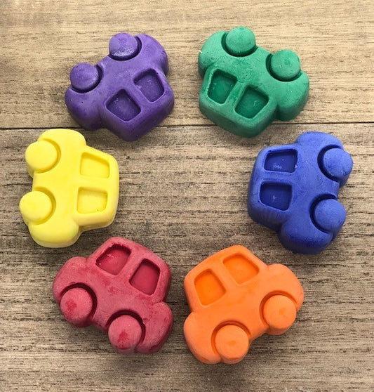 Crayons (CARS) 100% Handmade Soy & Beeswax - Wiggle & Ding
