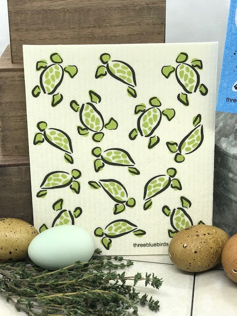 Swedish Dishcloths-Walk on the Beach - Wiggle & Ding