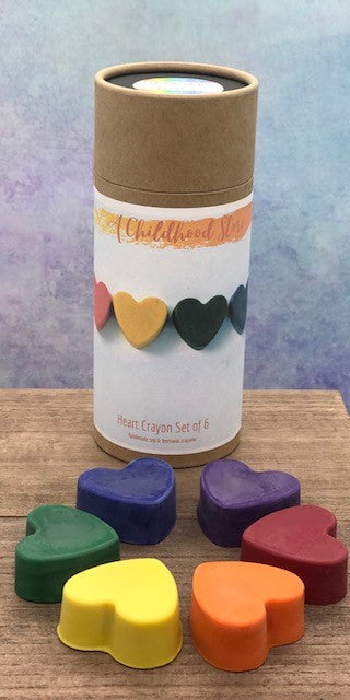 Crayons (Hearts) 100% Handmade Soy & Beeswax - Wiggle & Ding