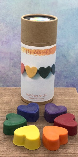 Crayons (Hearts) 100% Handmade Soy & Beeswax