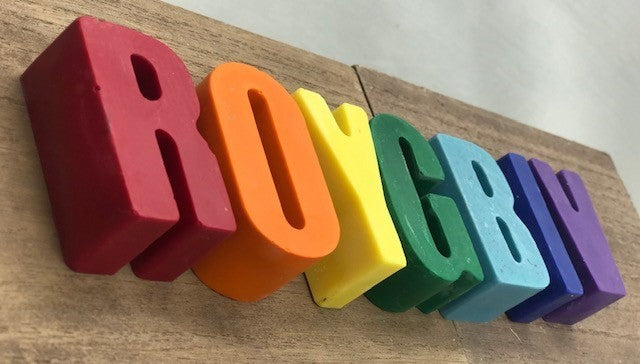 Crayons (ROYGBIV ) 100% Handmade Soy & Beeswax - Wiggle & Ding