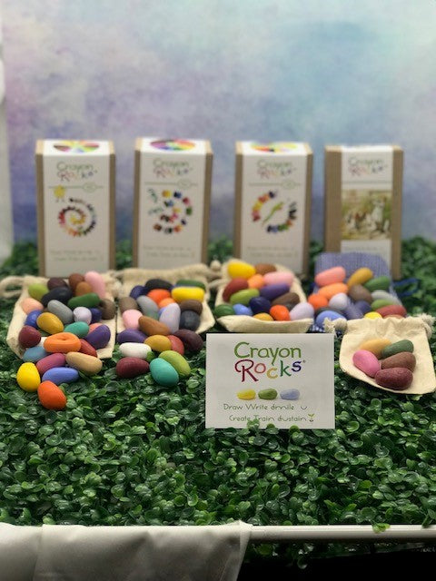Crayons-ROCKS! Let's Play with ROCKS *Handmade, Draw, Write, Smile while we Create, Train, Sustain! (100% Handmade Soy) - Wiggle & Ding