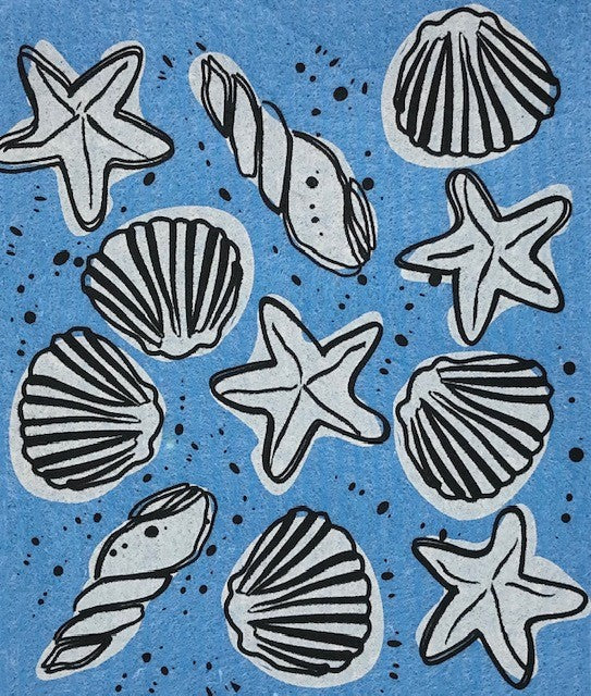 Swedish Dishcloths-Walk on the Beach - Wiggle & Ding