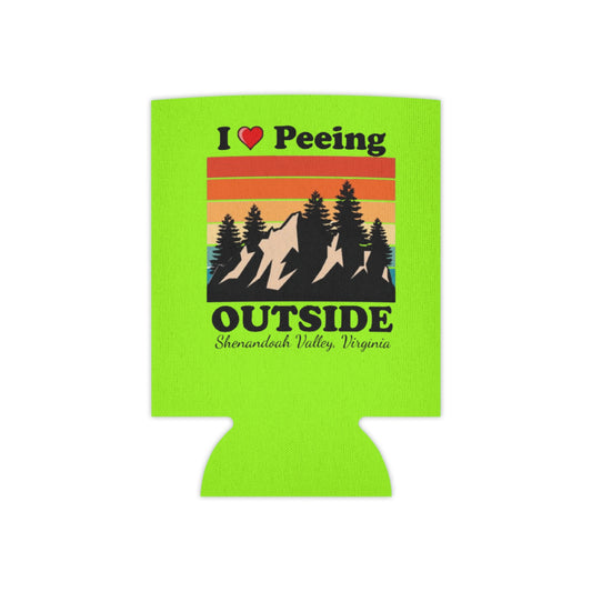 Copy of I  Peeing Outside Can Cooler — Funny Outdoor Camping Koozie (Front Royal, Virginia)