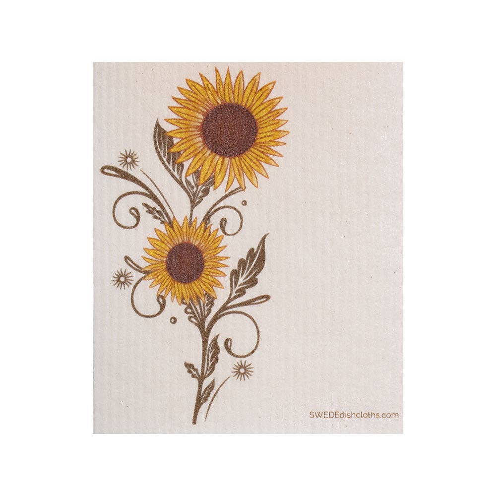 Swedish Dishcloth Sunshine Sunflower - Wiggle & Ding