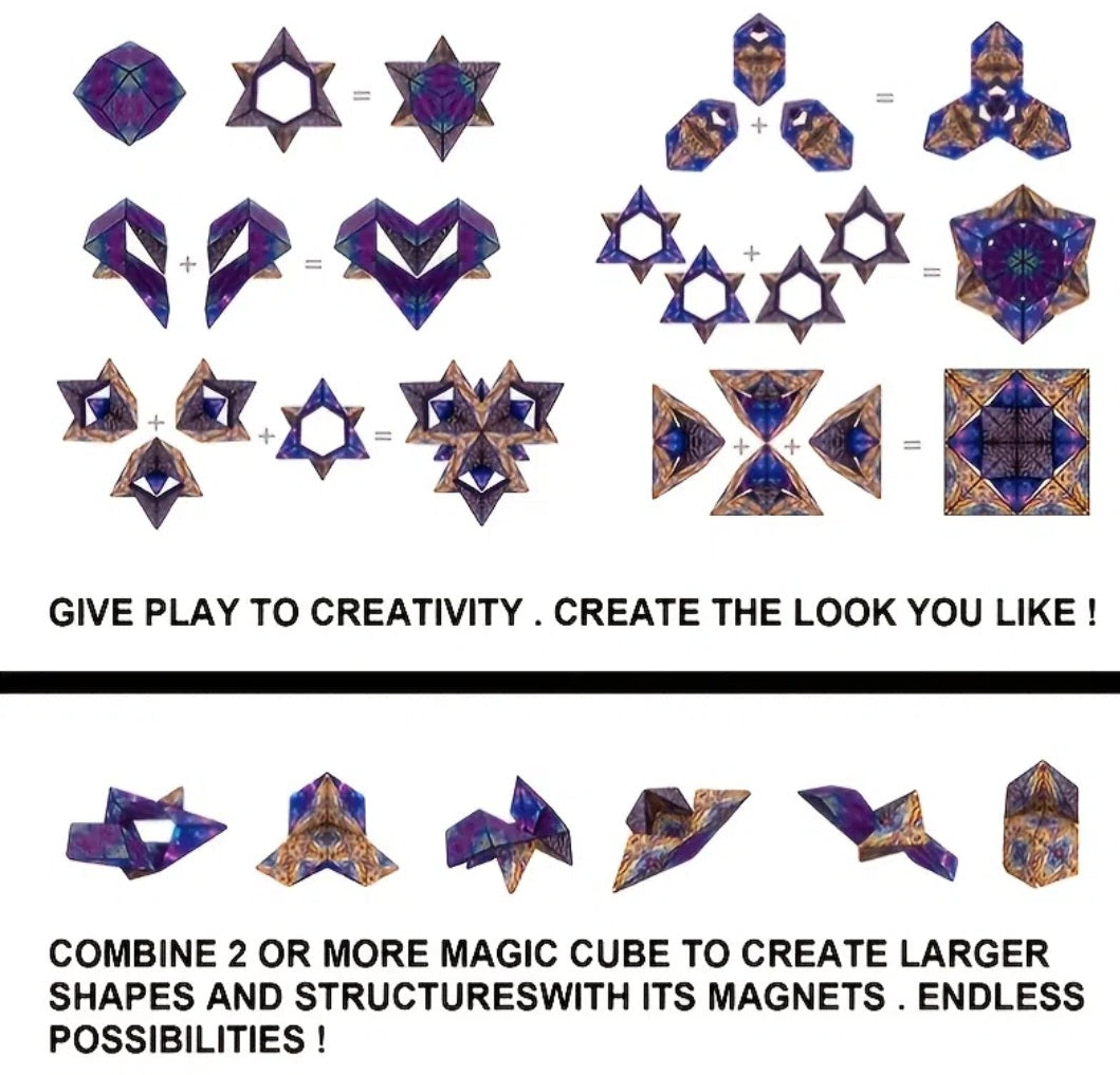 Magnetic Magic Cube - Wiggle & Ding